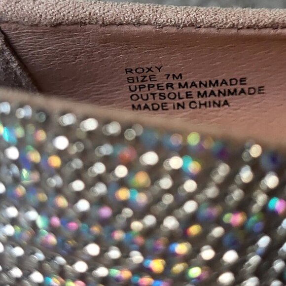 Matisse Roxy Rhinestone Ballet Flats With Bow Detail Square Toe Size 7 - Picture 5 of 8